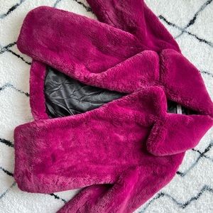 NEVER WORN faux fur puffer 😍